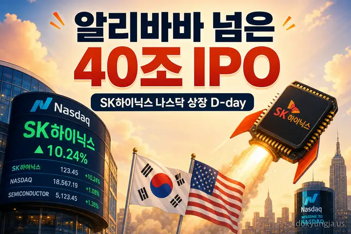 SK하이닉스 나스닥 상장 D-day — 공모가 149달러 확정, 알리바바 넘은 40조 IPO (2026년 7월 10일)